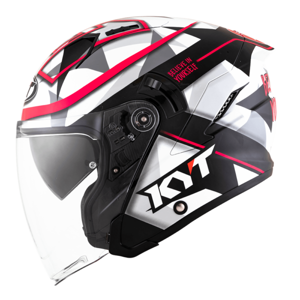 kyt open face helmet